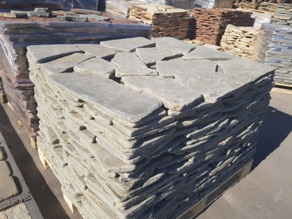 Камень Песчаник галтованный серый 4 см