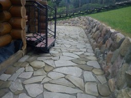 Камень галтованный серый 5 см